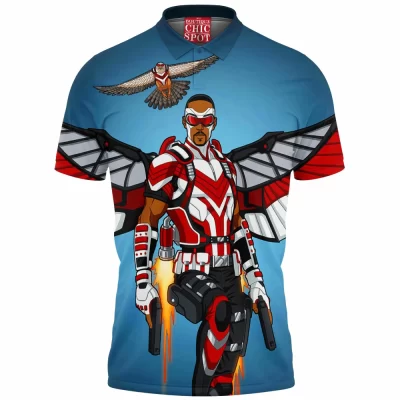 Comic Polo Shirt, Sam Wilson Polo Shirt