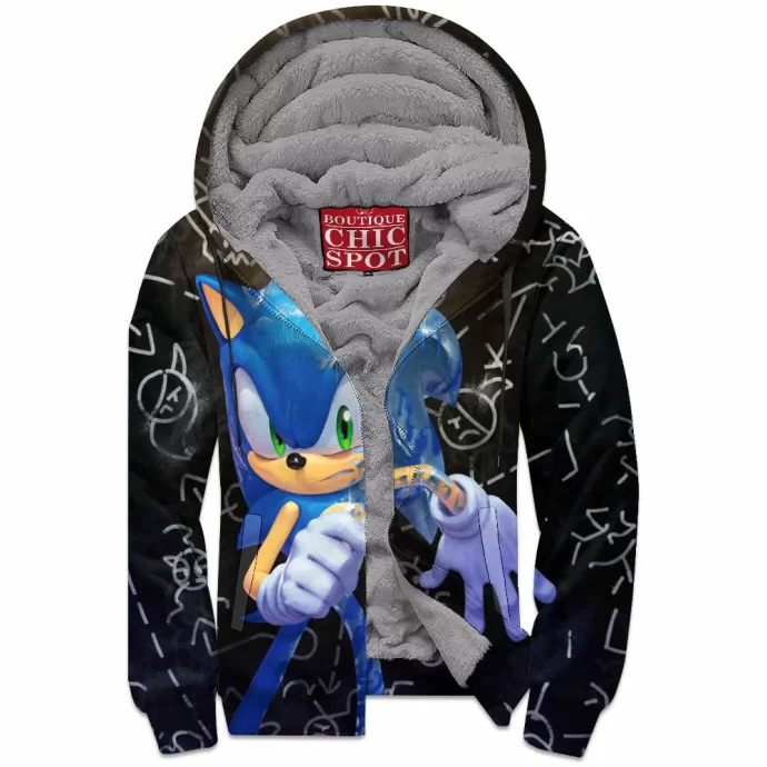 Sonic The Hedgehog Zip Fleece Hoodie