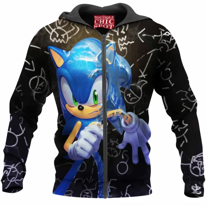 Sonic The Hedgehog Zip Hoodie