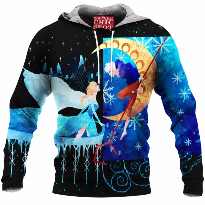 Elsa And Jack Frost Fleece Hoodie