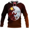 Wolf Fleece-Hoodie, Yin and Yang Fleece-Hoodie