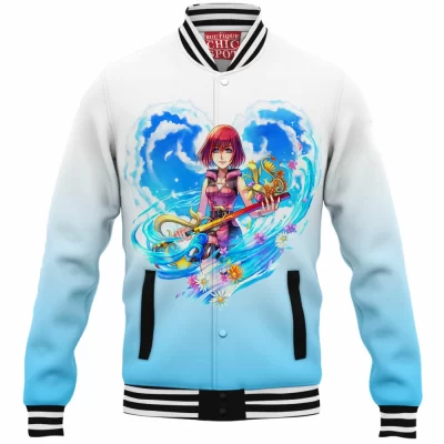 Game Baseball-Jacket, Kingdom Hearts Baseball-Jacket, Kairi Baseball-Jacket