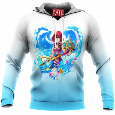 Game Fleece-Hoodie, Kingdom Hearts Fleece-Hoodie, Kairi Fleece-Hoodie