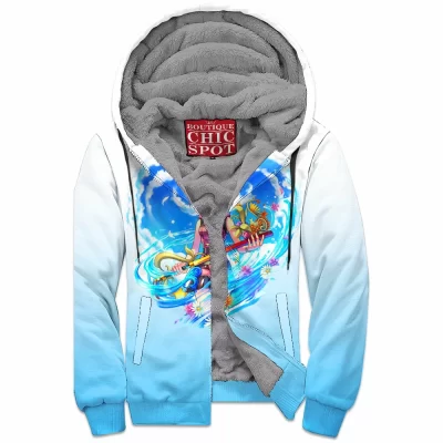 Game Zip-Fleece-Hoodie, Kingdom Hearts Zip-Fleece-Hoodie, Kairi Zip-Fleece-Hoodie