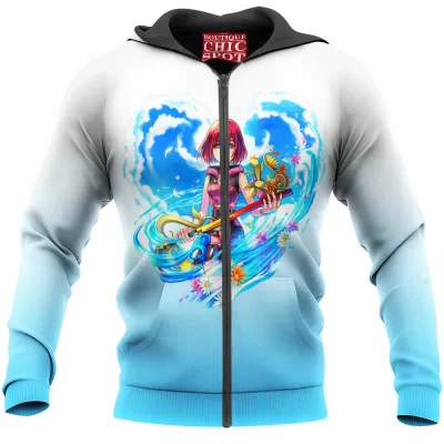Game Zip-Hoodie, Kingdom Hearts Zip-Hoodie, Kairi Zip-Hoodie