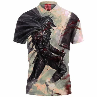 Anime Polo Shirt, Berserk Polo Shirt, Guts Polo Shirt