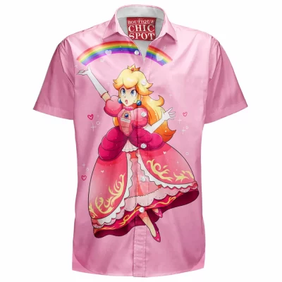 Game Hawaiian-Shirt, Mario Hawaiian-Shirt, Princess Peach Hawaiian-Shirt