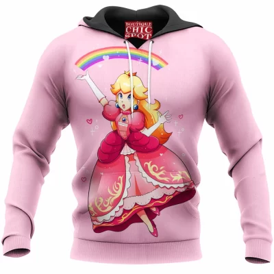 Game Hoodie, Mario Hoodie, Princess Peach Hoodie