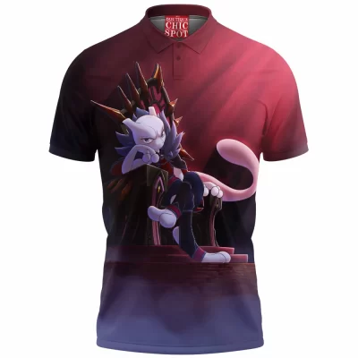 Anime Polo Shirt, Mewtwo Polo Shirt, Pokemon Polo Shirt