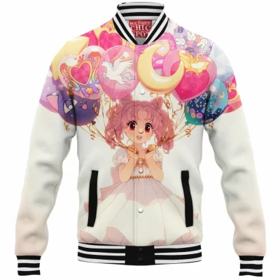 Anime Baseball-Jacket, Sailor Moon Baseball-Jacket, Chibiusa Baseball-Jacket