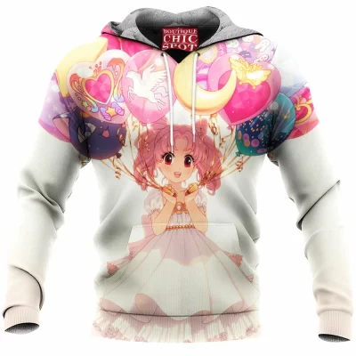 Anime Fleece-Hoodie, Sailor Moon Fleece-Hoodie, Chibiusa Fleece-Hoodie