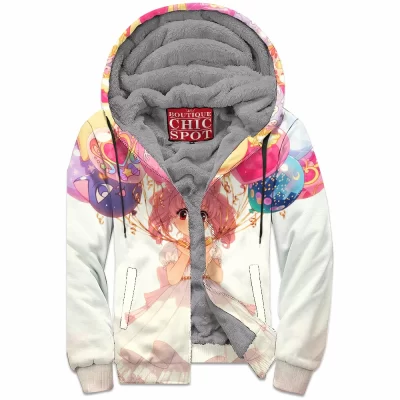 Anime Zip-Fleece-Hoodie, Sailor Moon Zip-Fleece-Hoodie, Chibiusa Zip-Fleece-Hoodie