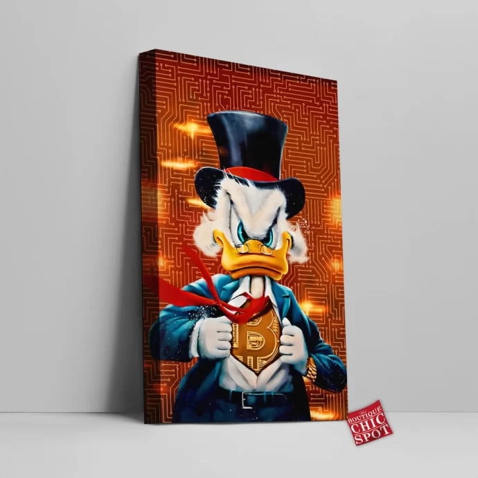 Scrooge McDuck Canvas Wall Art