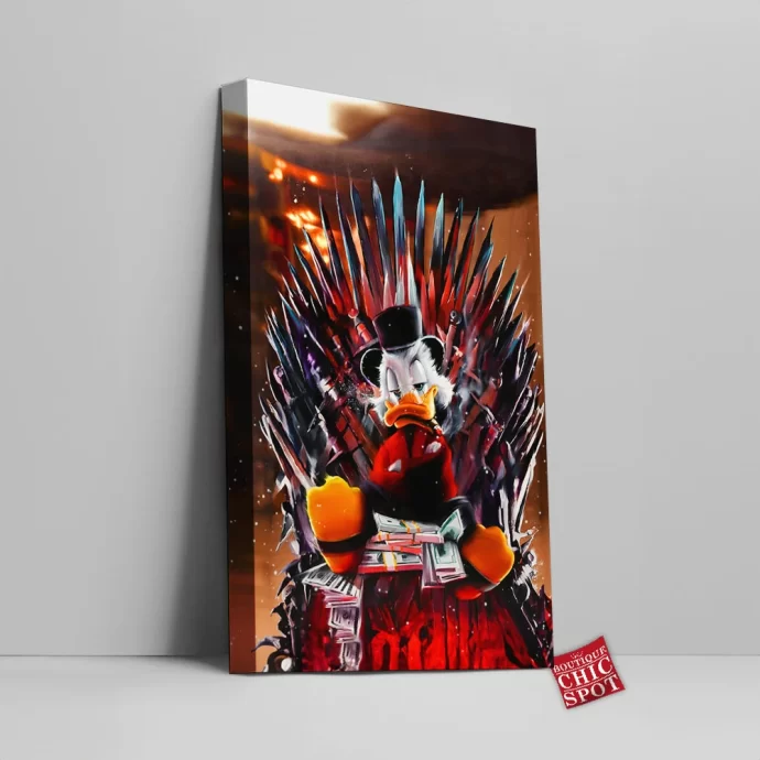 Scrooge McDuck Canvas Wall Art