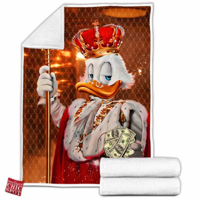 Scrooge McDuck Fleece Blanket