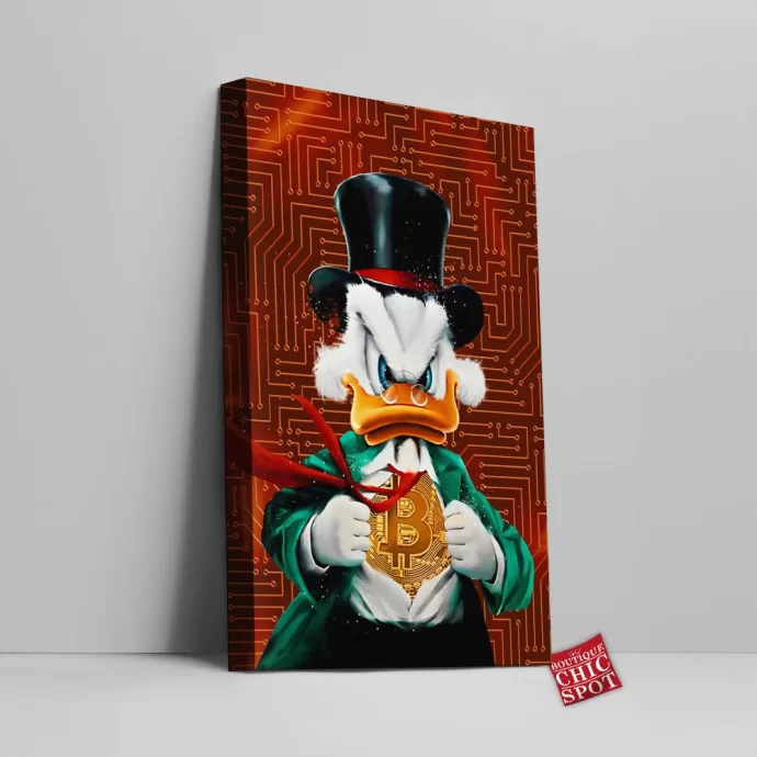 Scrooge McDuck Canvas Wall Art