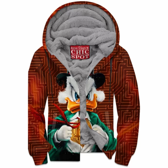 Scrooge McDuck Zip Fleece Hoodie