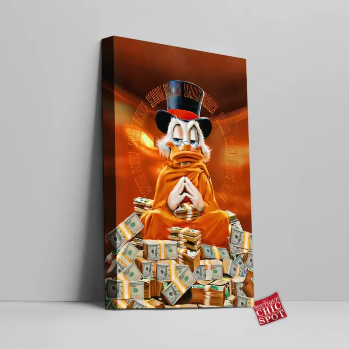 Scrooge McDuck Canvas Wall Art