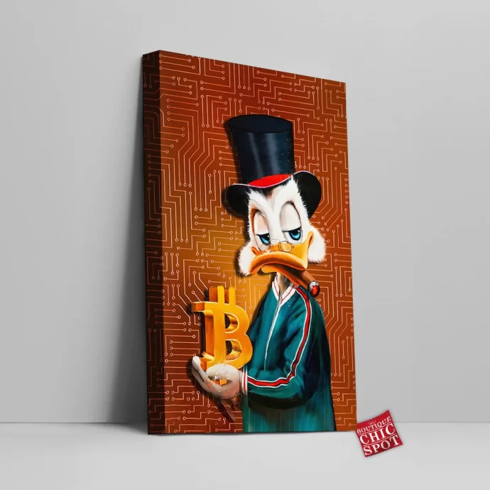 Scrooge McDuck Canvas Wall Art