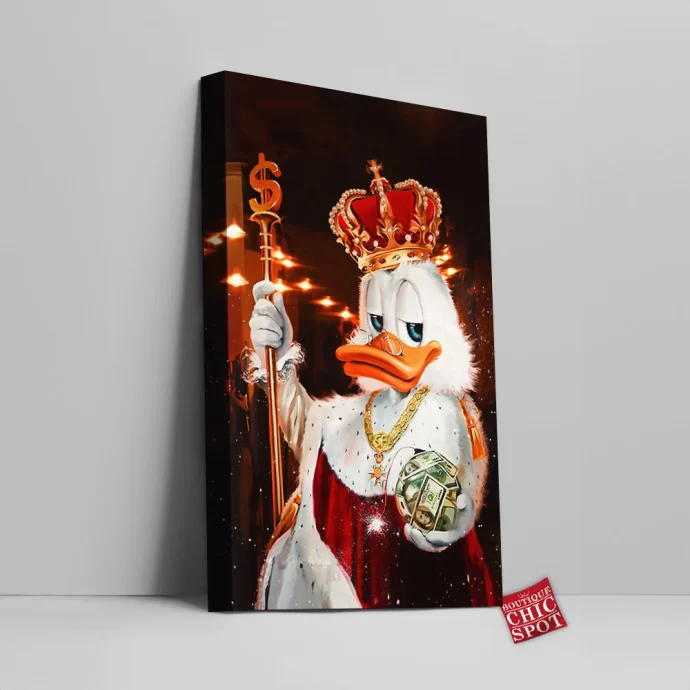 Scrooge McDuck Canvas Wall Art