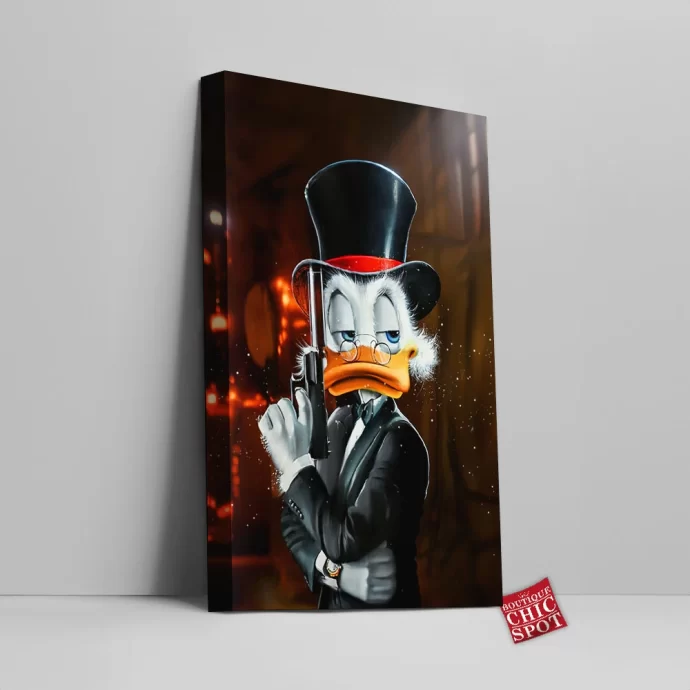 Scrooge McDuck Canvas Wall Art