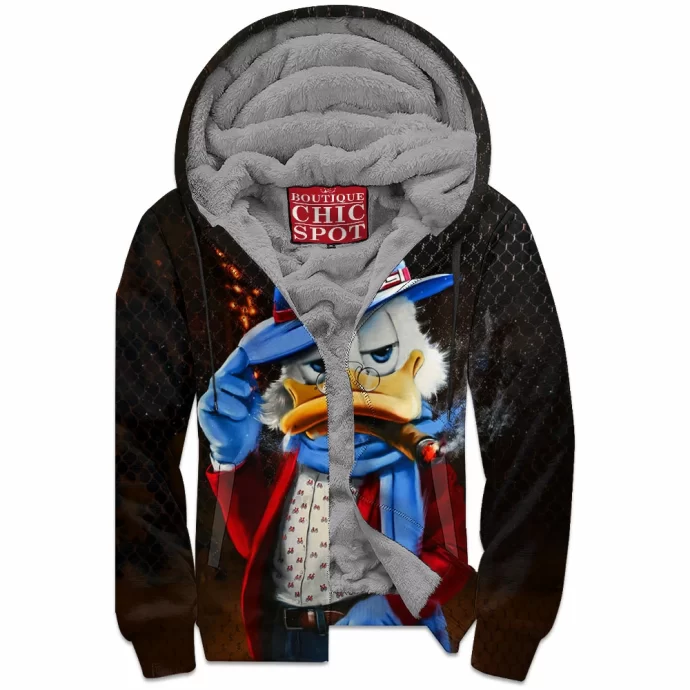 Scrooge McDuck Zip Fleece Hoodie