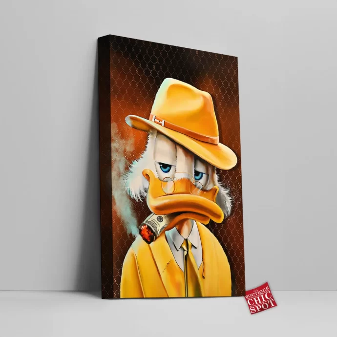 Scrooge McDuck Canvas Wall Art