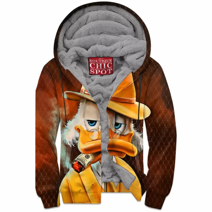 Scrooge McDuck Zip Fleece Hoodie