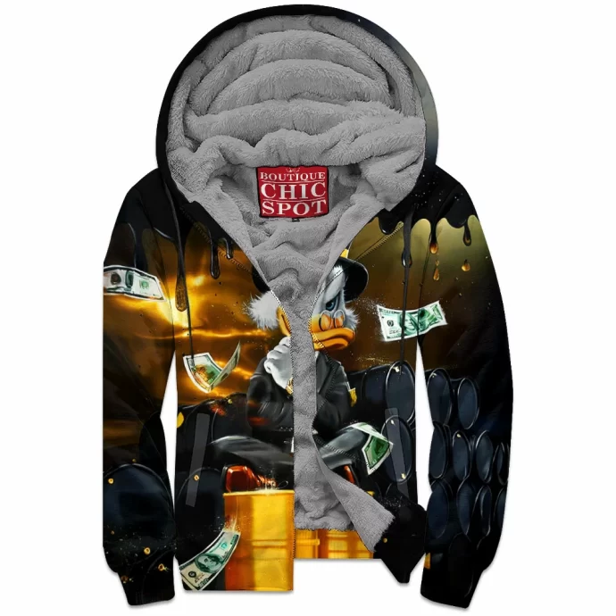 Scrooge McDuck Zip Fleece Hoodie