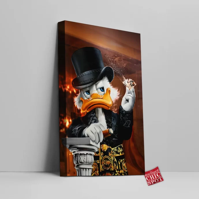 Scrooge McDuck Canvas Wall Art