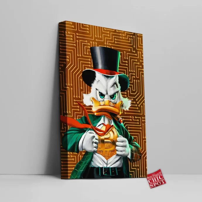 Scrooge McDuck Canvas Wall Art