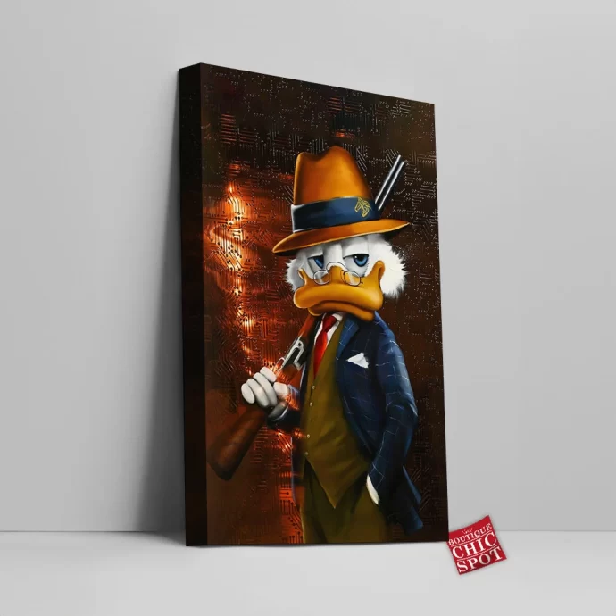 Scrooge McDuck Canvas Wall Art