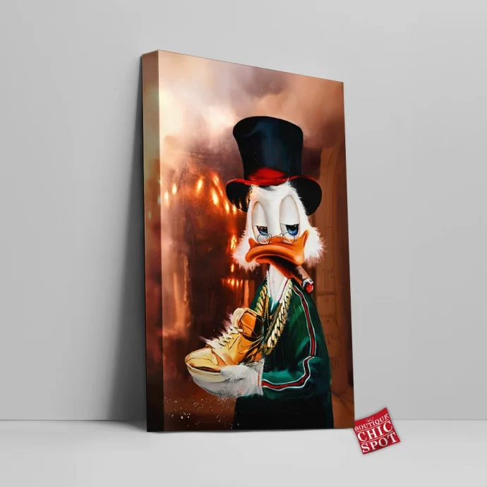 Scrooge McDuck Canvas Wall Art