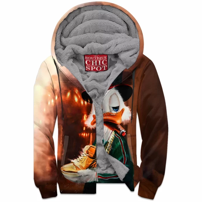 Scrooge McDuck Zip Fleece Hoodie