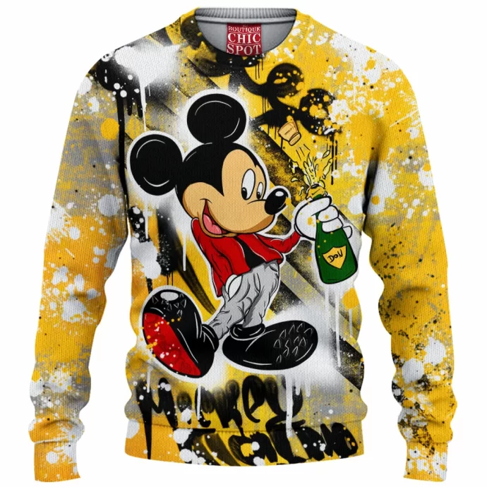 Mickey Mouse Knitted Sweater