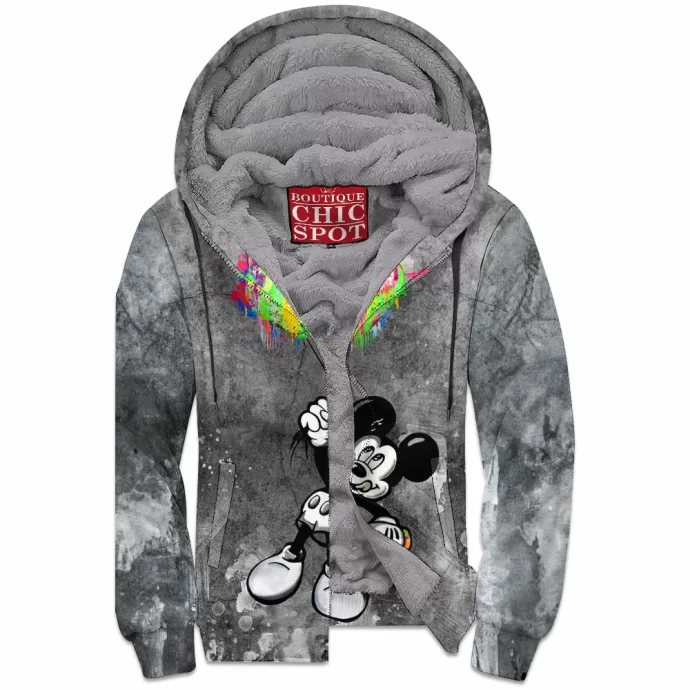 Mickey Mouse Zip Fleece Hoodie