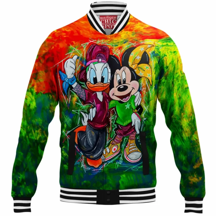 Daisy Duck Minnie Mouse Baseball Jacket