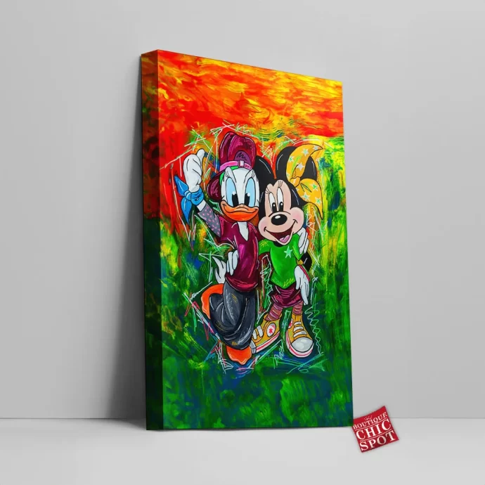 Daisy Duck Minnie Mouse Canvas Wall Art