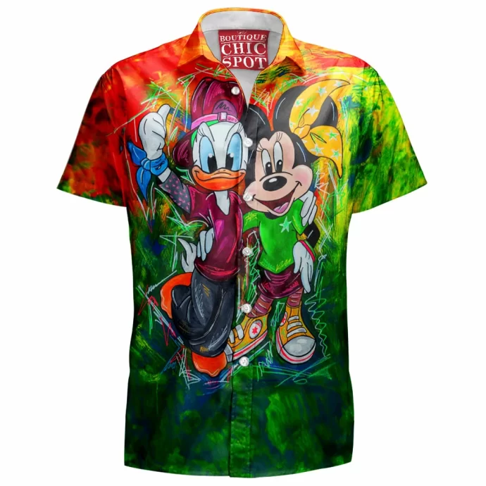 Daisy Duck Minnie Mouse Hawaiian Shirt