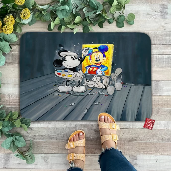 Mickey Mouse Pluto Disney Doormat