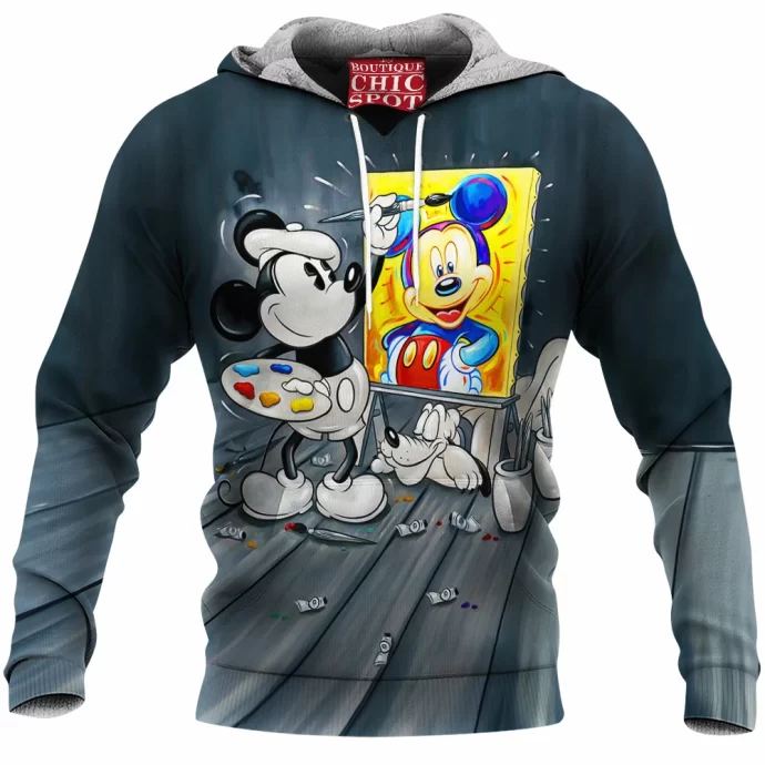 Mickey Mouse Pluto Disney Fleece Hoodie