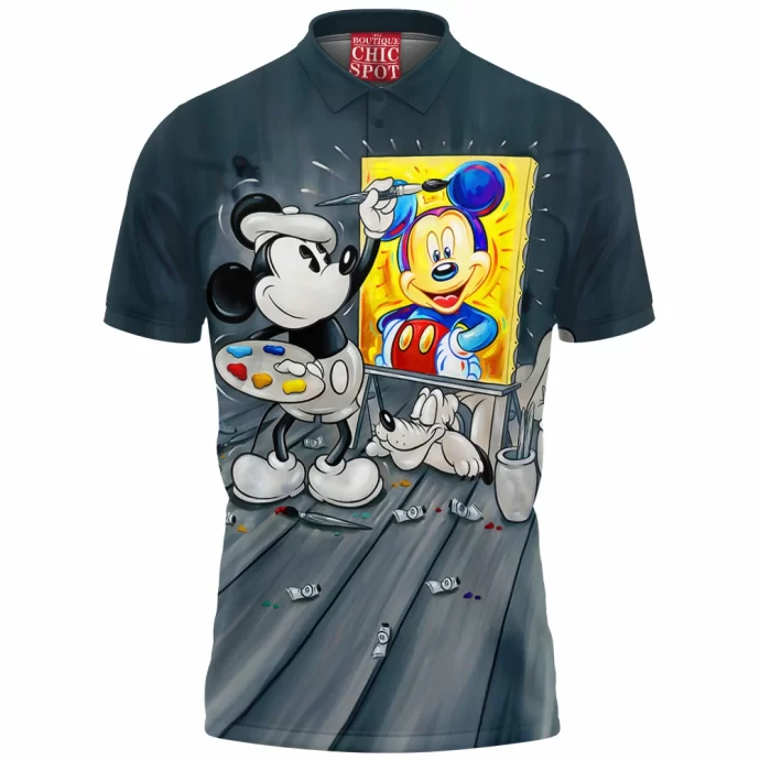 Mickey Mouse Pluto Disney Polo Shirt