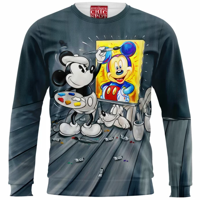 Mickey Mouse Pluto Disney Sweatshirt