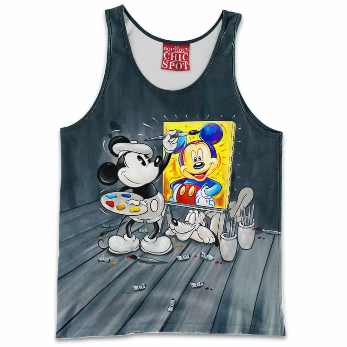 Mickey Mouse Pluto Disney Tank Top