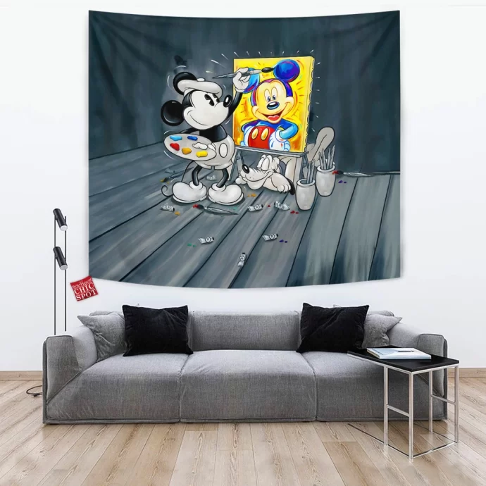 Mickey Mouse Pluto Disney Tapestry