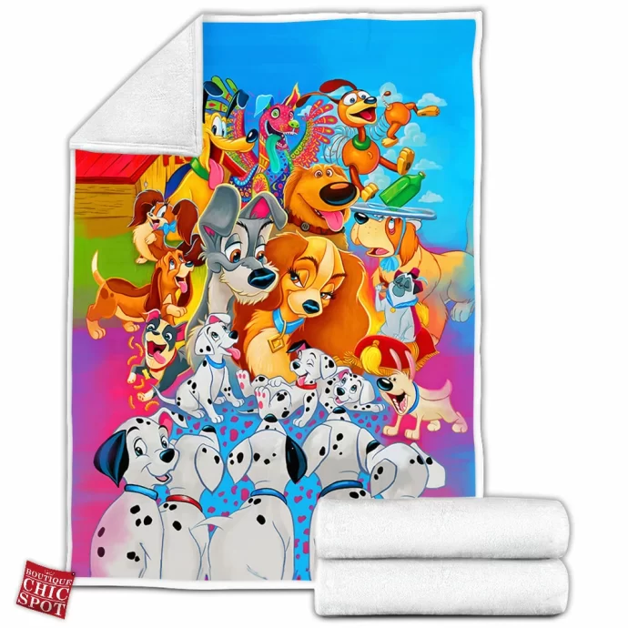 Disney Dogs Fleece Blanket