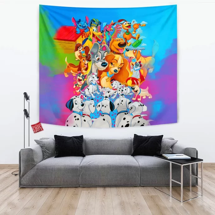 Disney Dogs Tapestry