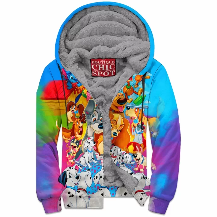 Disney Dogs Zip Fleece Hoodie