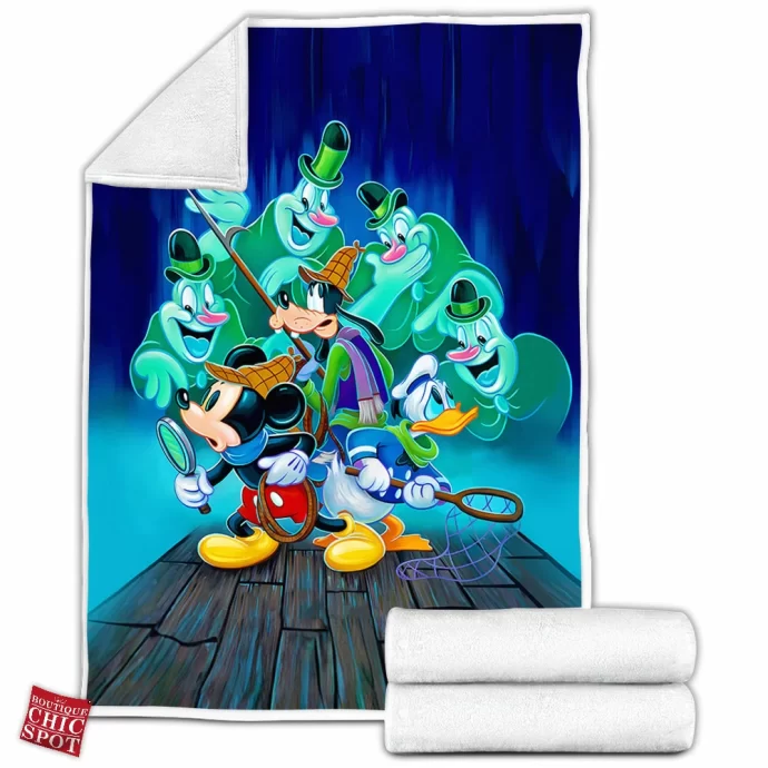 Mickey Mouse Goofy Donald Duck Fleece Blanket