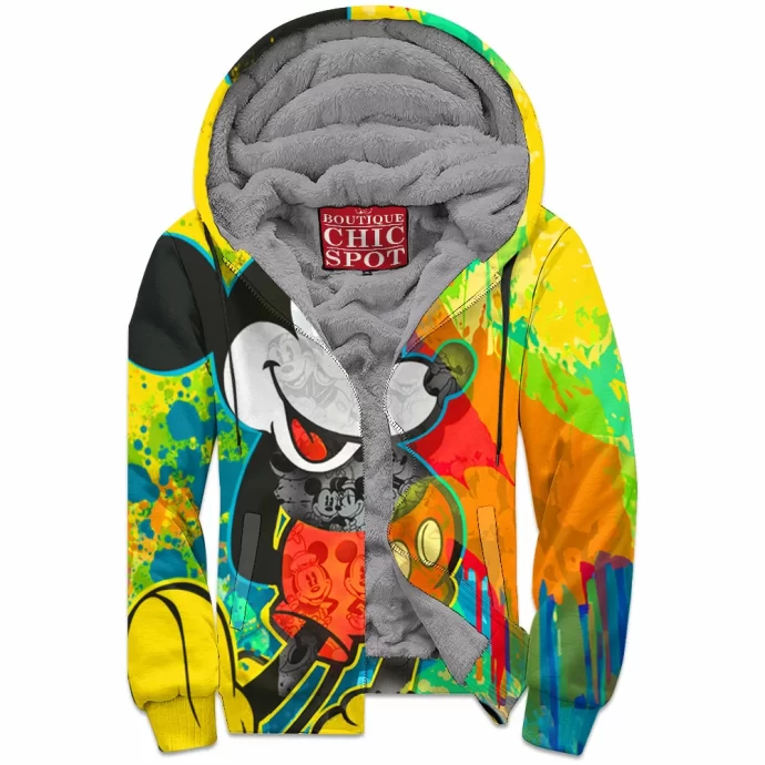 Mickey Mouse Zip Fleece Hoodie